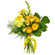 Желтый букет из роз и хризантем. ОАЭ